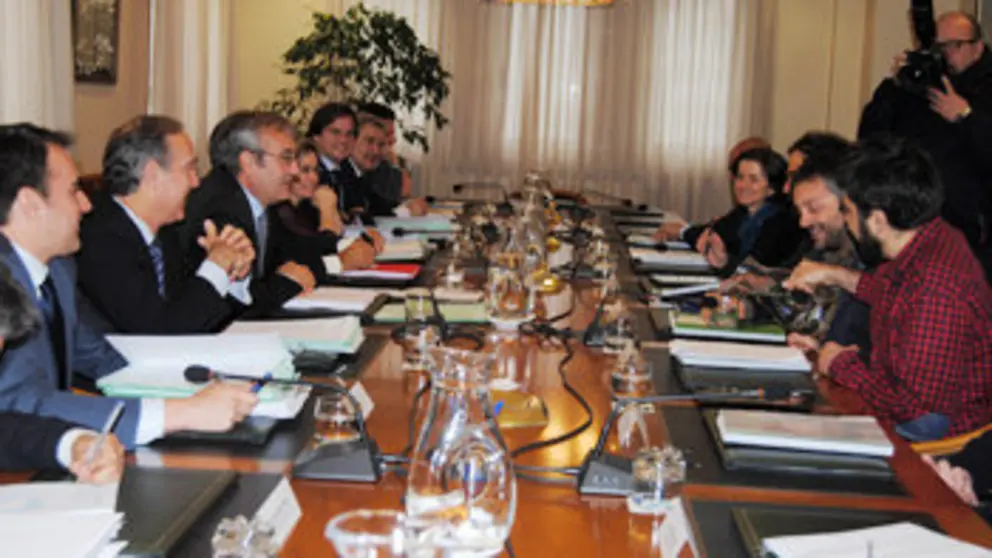 Reuni&oacute;n en la Autoridad Portuaria de A Coru&ntilde;a.