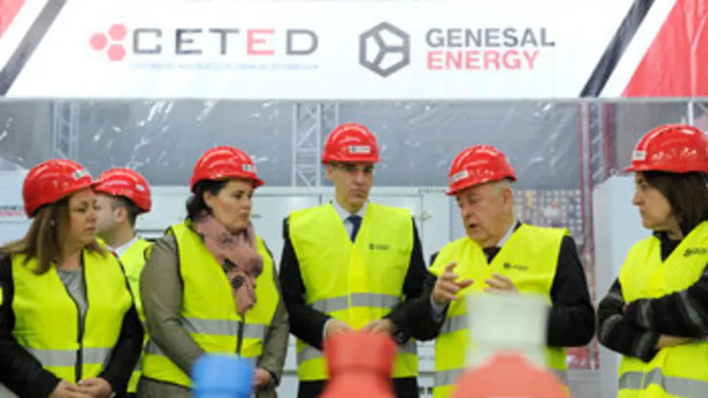 Visita del conselleiro Francisco Conde a Genesal Energy./M.F.