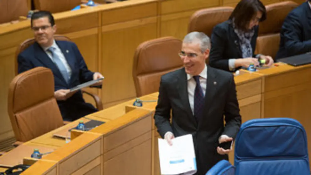 Francisco Conde compareci&oacute; en el pleno del Parlamento gallego./X.C.