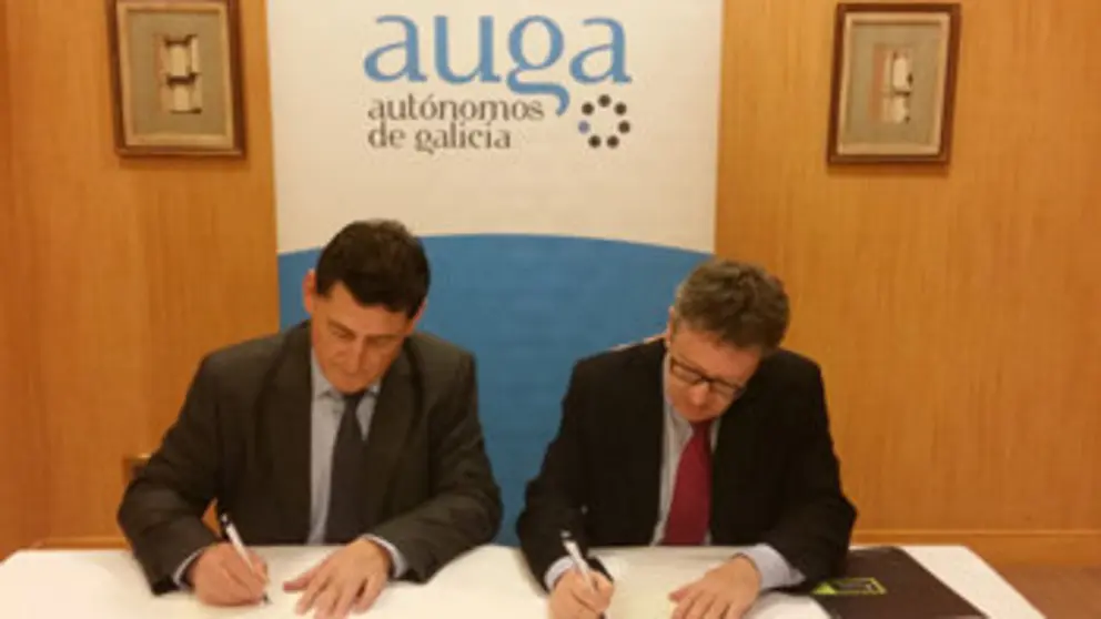 Firma del convenio entre AUGA y ACUNSA.