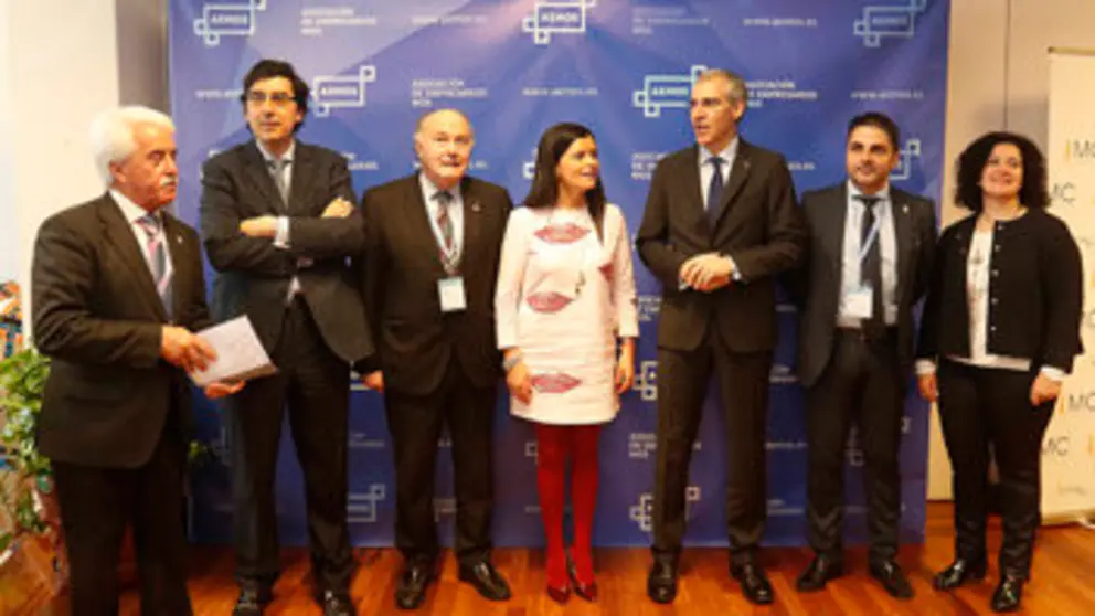Francisco Conde en la jornada organizada por la Asociaci&oacute;n de Empresarios de Mos.