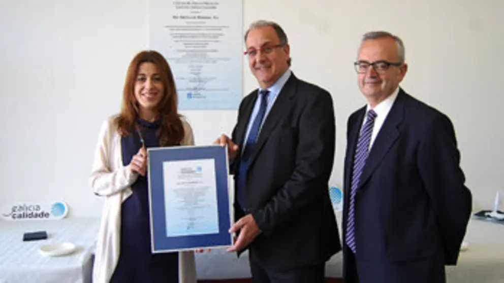 Entrega del sello Galicia Calidade a Nor-ib&eacute;rica de Bebidas./M.R.