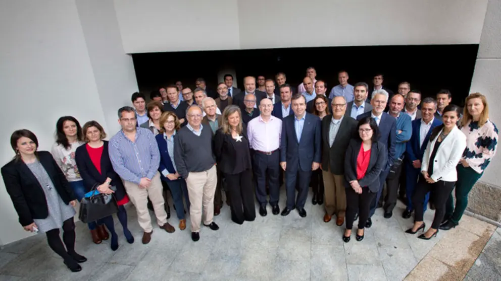 Asistentes a la reuni&oacute;n anual del Foro Econ&oacute;mico de Galicia.