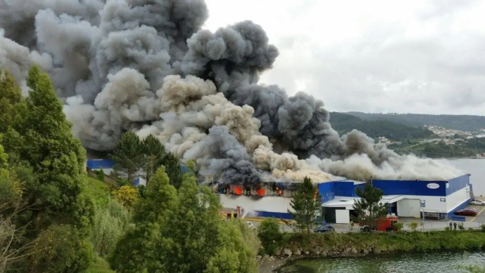 Incendio en Fandicosta./CIG.