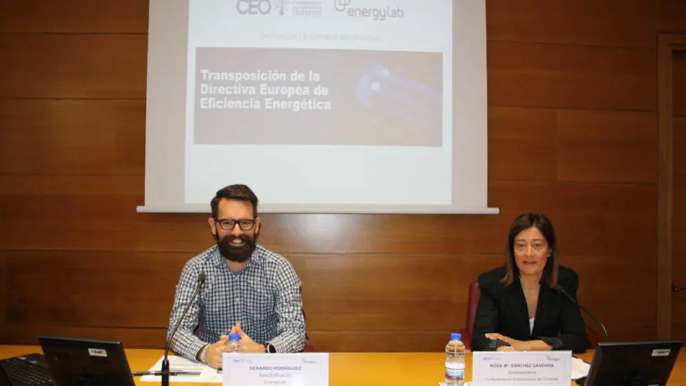 Gerardo Rodr&iacute;guez y Rosa Mar&iacute;a S&aacute;nchez, en la CEO.