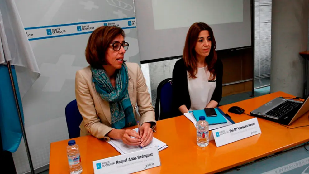 Raquel Arias y Sol V&aacute;zquez, en Lugo.