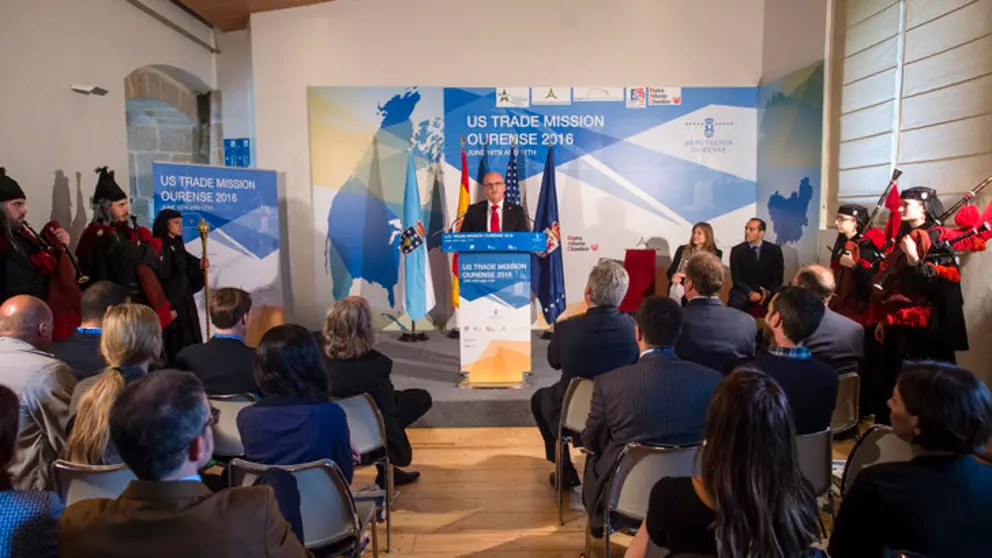 Acto de clausura de la misi&oacute;n comercial EEUU-Ourense./A.P.