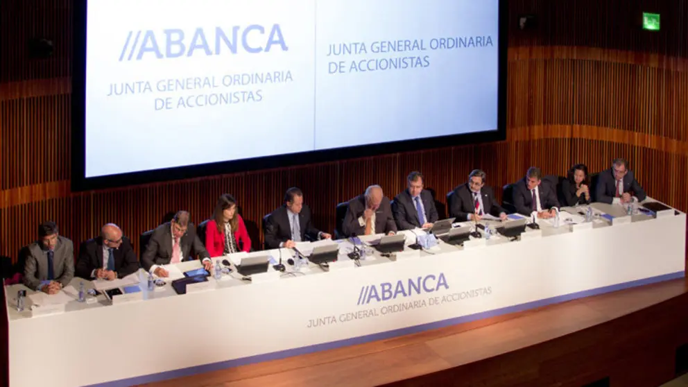 Junta General de Accionistas de Abanca, en A Coru&ntilde;a.