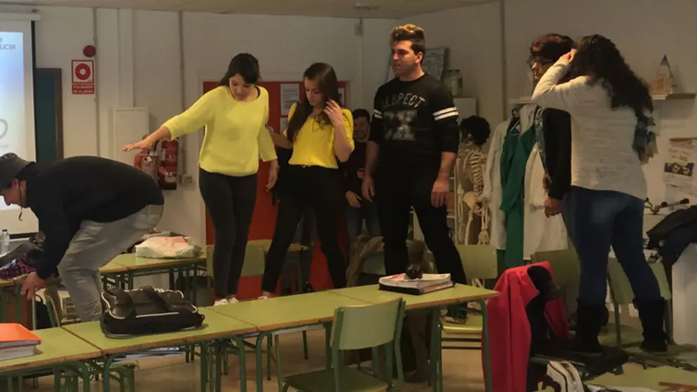 Estudiantes de Ver&iacute;n que participan en el programa 'KitCaixa'.