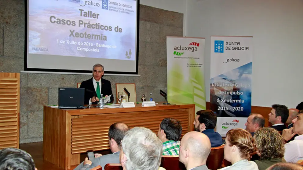 Jornada sobre geotermia en Santiago de Compostela./L.P.
