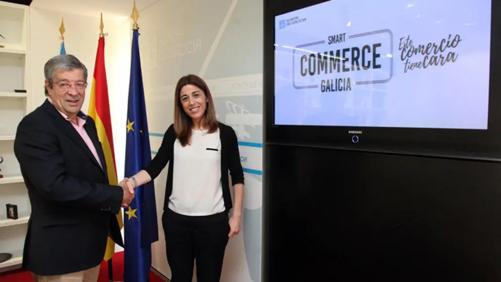 Jos&eacute; Mar&iacute;a Seijas y Sol V&aacute;zquez presentaron la campa&ntilde;a Smart Commerce./P.F.