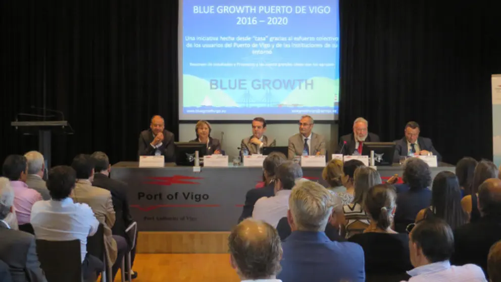 Presentanci&oacute;n de la iniciativa Blue Growth en el Puerto de Vigo.