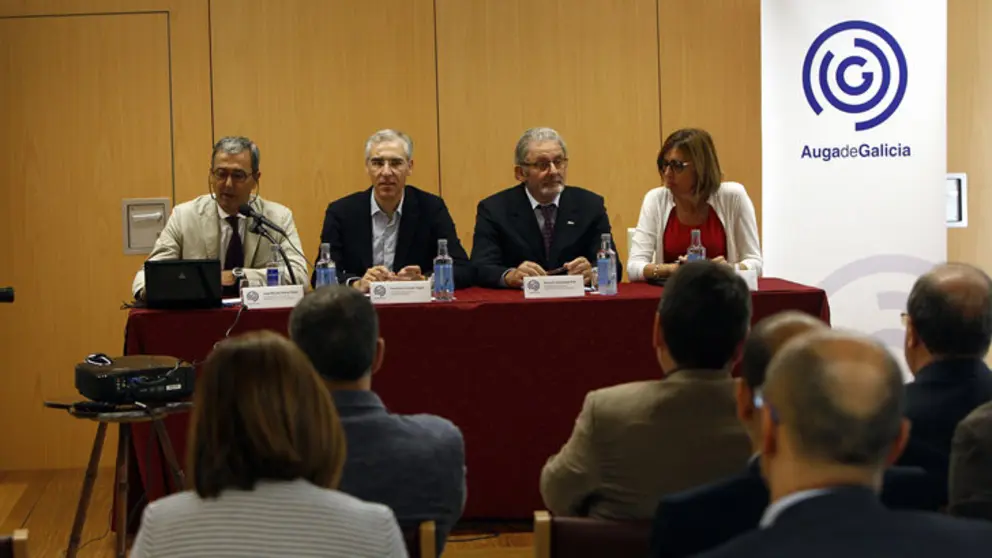 Presentaci&oacute;n del sello Auga de Galicia./X.PONTE.