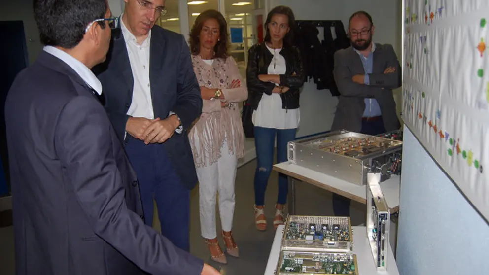 Francisco Conde en las instalaciones de Egatel en la Tecn&oacute;pole./M.R.