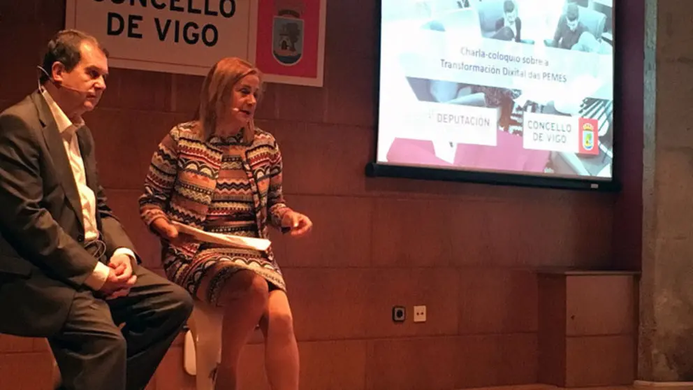 El alcalde de Vigo y la presidenta de la Diputaci&oacute;n de Pontevedra participaron en la presentaci&oacute;n del centro de asesoramiento SmartPeme de la ciudad ol&iacute;vica.