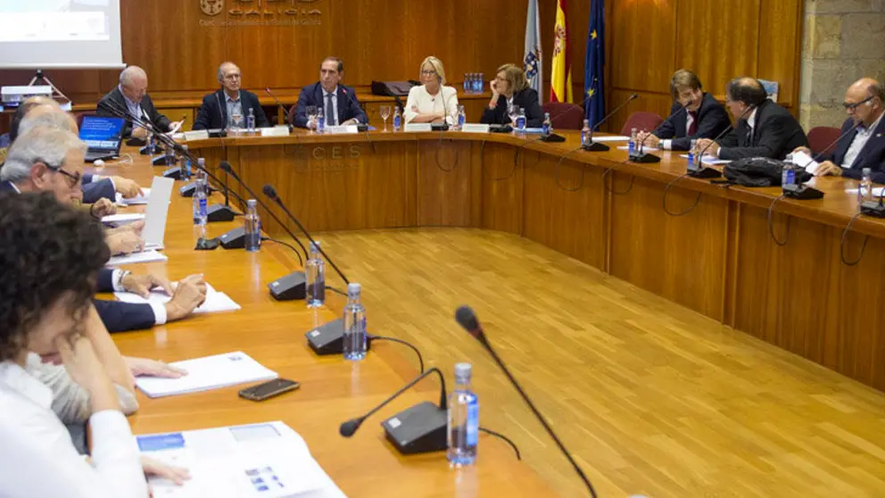 Jornada Propuestas para un novo sistema de financiamento das Comunidades Aut&oacute;nomas, organizada pola Universidade de Santiago de Compostela (USC) e a Fundaci&oacute;n de Estudos de Econom&iacute;a Aplicada (Fedea). No CES Galicia (R/ Algalia de Abaixo, 24).
foto xo&aacute;n crespo
07/10/16