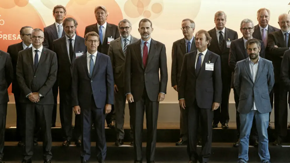 Autoridades en la inauguraci&oacute;n del XIX Congreso Nacional de la Empresa Familiar.