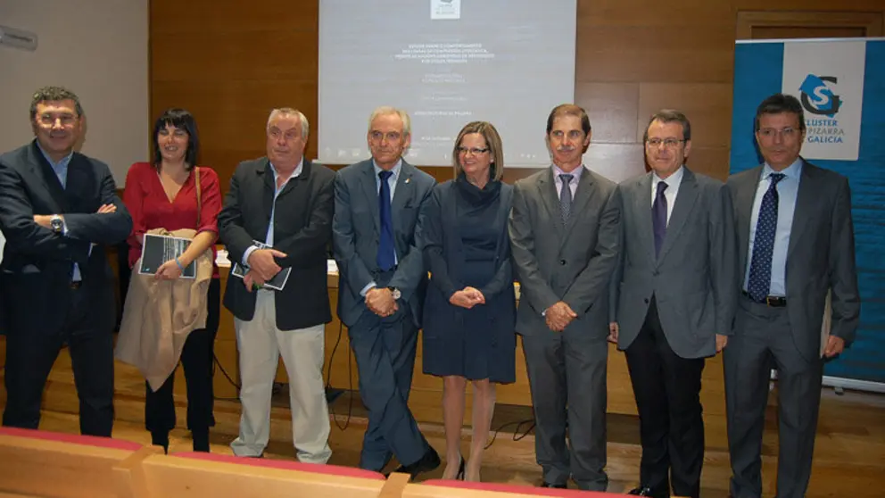 Presentaci&oacute;n del estudio del Cl&uacute;ster de la Pizarra en la sede de la CEO en Ourense./M.R.