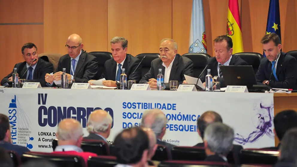 Inauguraci&oacute;n del IV Congreso de sostenibilidad social y econ&oacute;mica do sector pesqueiro, organizado pola Fundaci&oacute;n Rendemento Econ&oacute;mico M&iacute;nimo Sostible e Social (FREMSS). Na lonxa da Coru&ntilde;a
23/11/2016
Foto: Moncho Fuentes / AGN A Coru&ntilde;a
