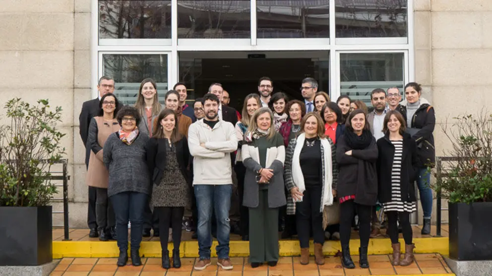 Participantes en la jornada sobre internacionalizaci&oacute;n del sector BIO, en la sede del Consorcio de la Zona Franca de Vigo.