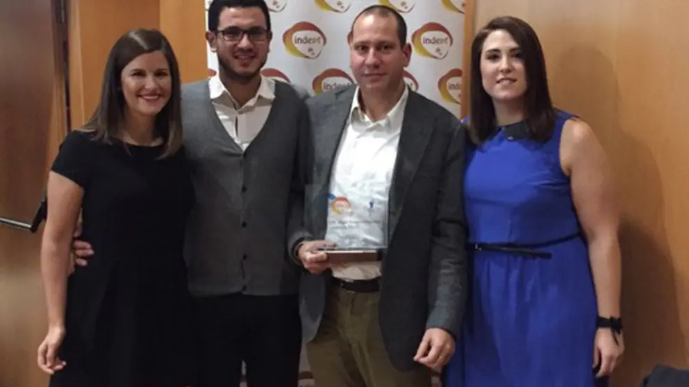 Beatriz Carrillo, Juli&aacute;n Torres, Pedro Fern&aacute;ndez y Carolina Torre, asistieron como representantes de Cogesa a la entrega de estos premios.