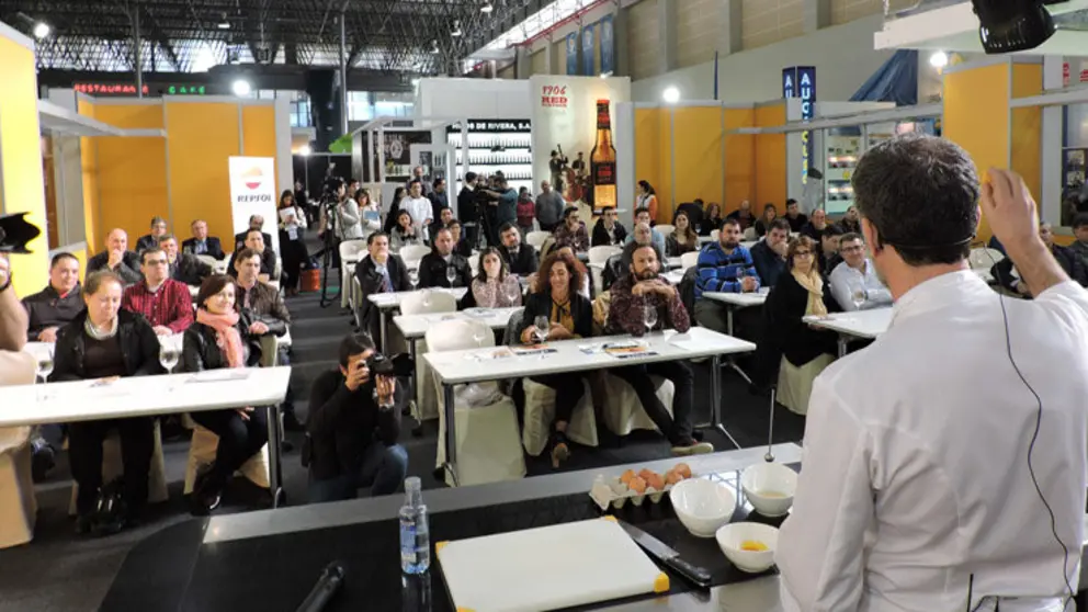 Showcooking en la &uacute;ltima edici&oacute;n de Xantar, en Expourense.