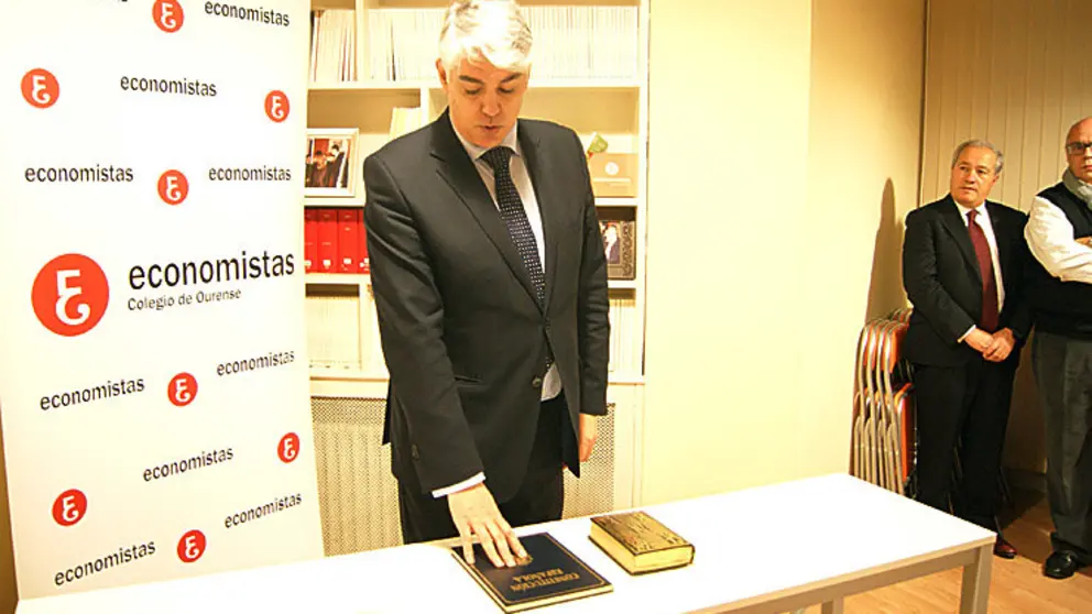 Guillermo D&iacute;ez, decano del Colegio de Economistas de Ourense./P.L.