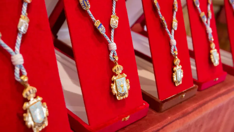Medallas de los Premios Galicia Segura./C.PRIETO.