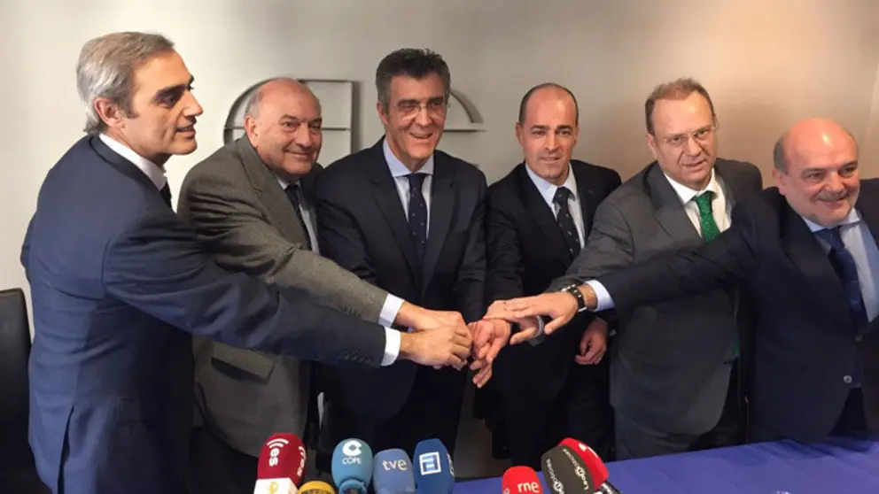 Representantes de las asociaciones empresariales que integran la Plataforma.