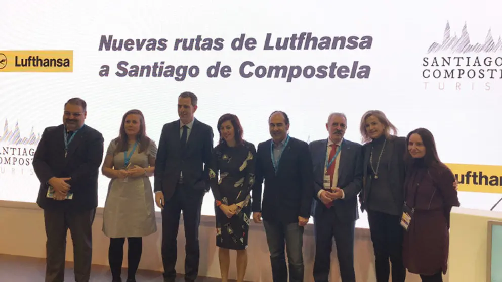 Presentaci&oacute;n en Fitur de las nuevas rutas de Lutfhansa a Lavacolla.