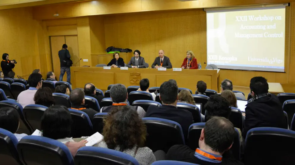Inauguraci&oacute;n del XXII Workshop on Accounting and Management Control en la Facultad de CCEE y Turismo de Ourense.