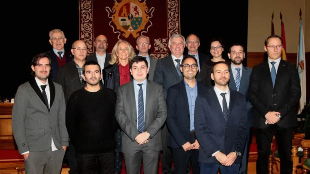 Ga&ntilde;adores dos premios Idega, entregados este luns na Universidade de Santiago.