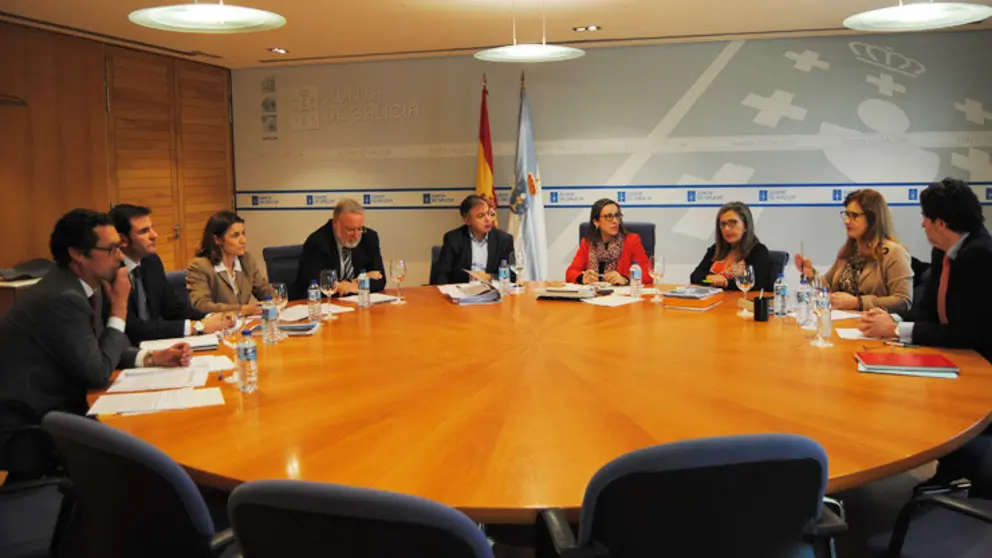 Reuni&oacute;n da comisi&oacute;n de seguimento da Plisan en San Caetano.