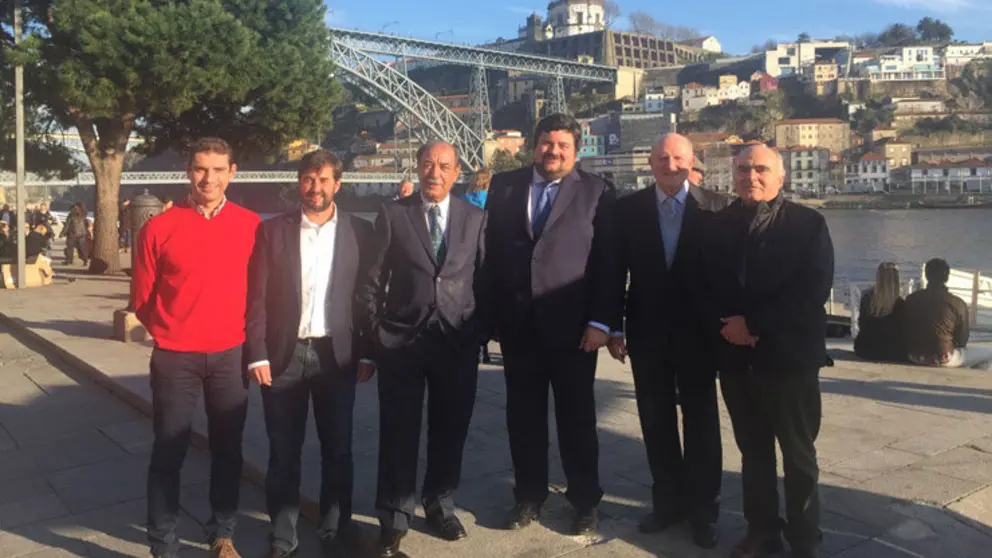Directivos de Cofer y Aegap en Oporto.