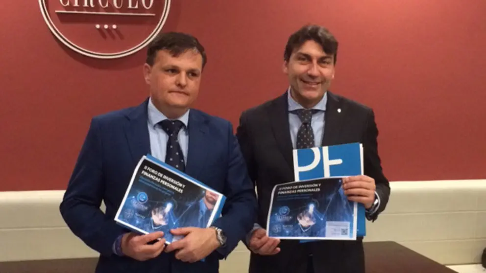 Diego Esguer y Dositeo Amoedo presentaron el II Foro de Inversi&oacute;n y Finanzas Personales.