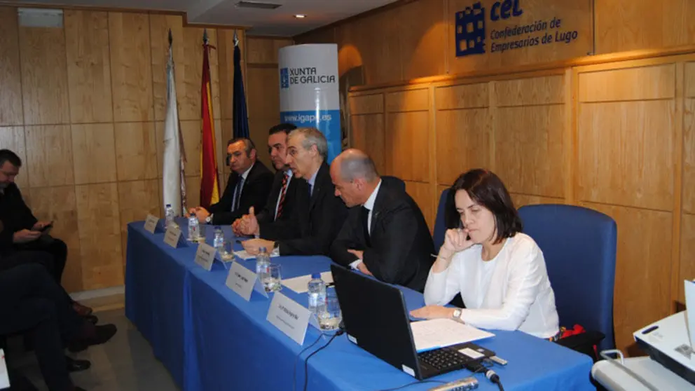 Jornada sobre las ayudas de la Conseller&iacute;a de Econom&iacute;a, Emprego e Industria en la sede de la CEL.