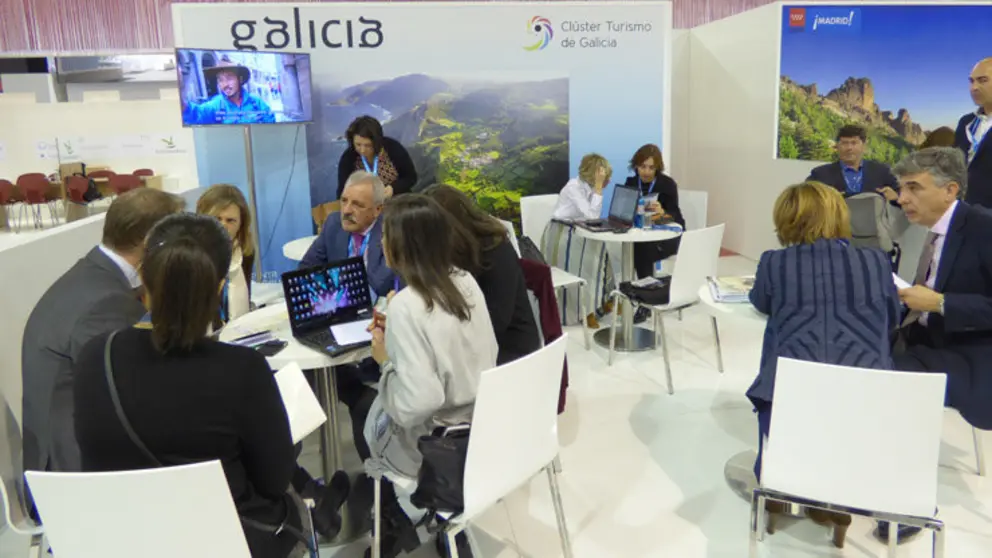 Stand del Cl&uacute;ster Turismo de Galicia en ITB Berl&iacute;n.