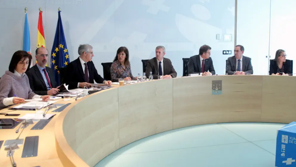 Unha reuni&oacute;n do Conselo da Xunta./C.PAZ.