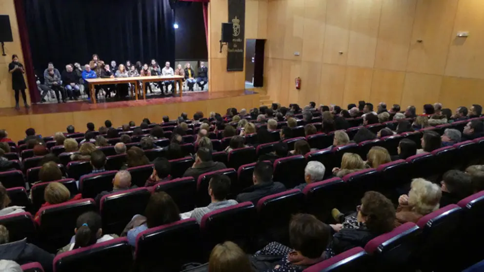 Asamblea de trabajadores de Pescanova celebrada en Chapela (Redondela). /CIG.