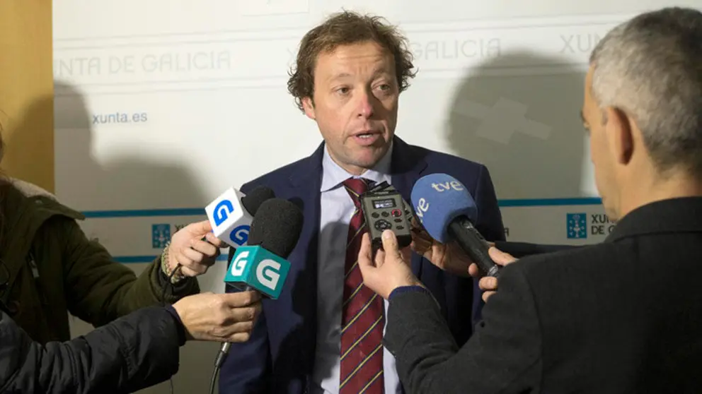 El director xeral de Pol&iacute;tica Financeira, Tesouro e Fondos Europeos de la Xunta, David Caba&ntilde;&oacute;./X.CRESPO.