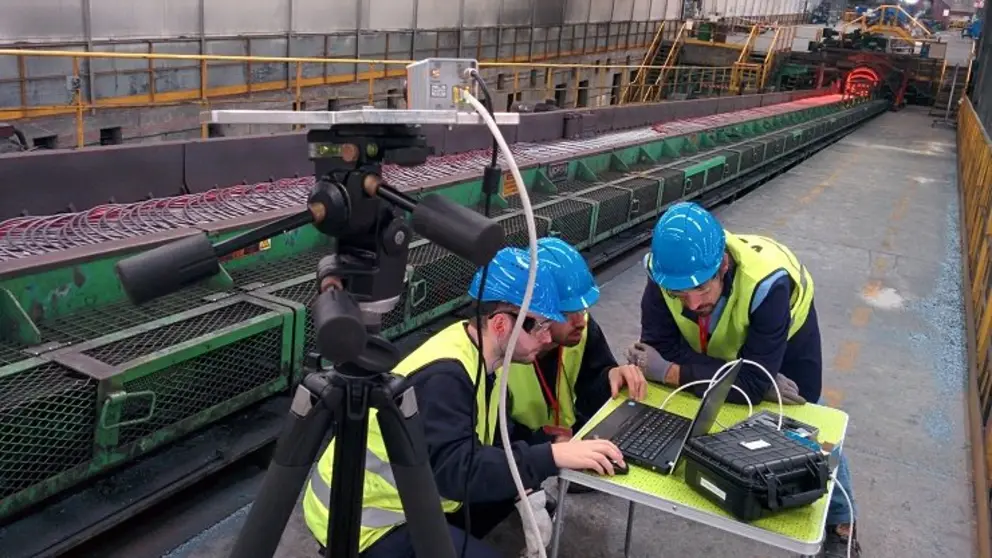 Aplicaci&oacute;n de sistemas as de visi&oacute;n artificial con im&aacute;genes t&eacute;rmicas en trenes de laminaci&oacute;n de CELSA ATL&Aacute;NTIC.