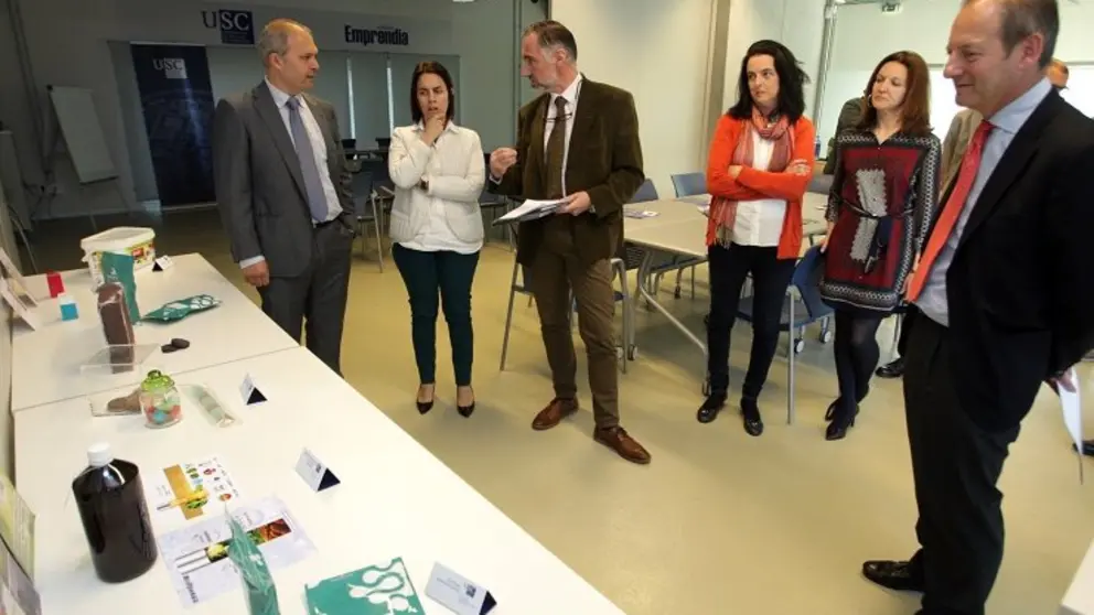 Os directores do Igape e da Gain na s&uacute;a visita ao edificio Emprendia.