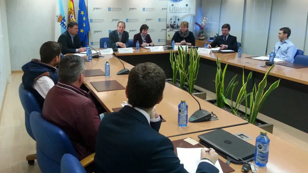 Asistentes a la jornada sobre oportunidades de negocio en Lituania organizada por el Igape.