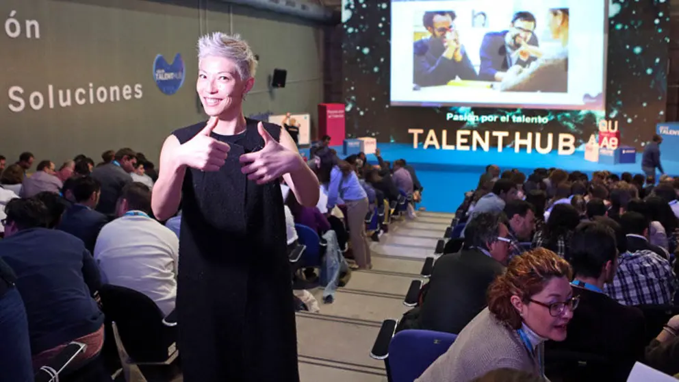 Cecilia Tham en el evento de Murcia./AQUAE TALENT HUB.