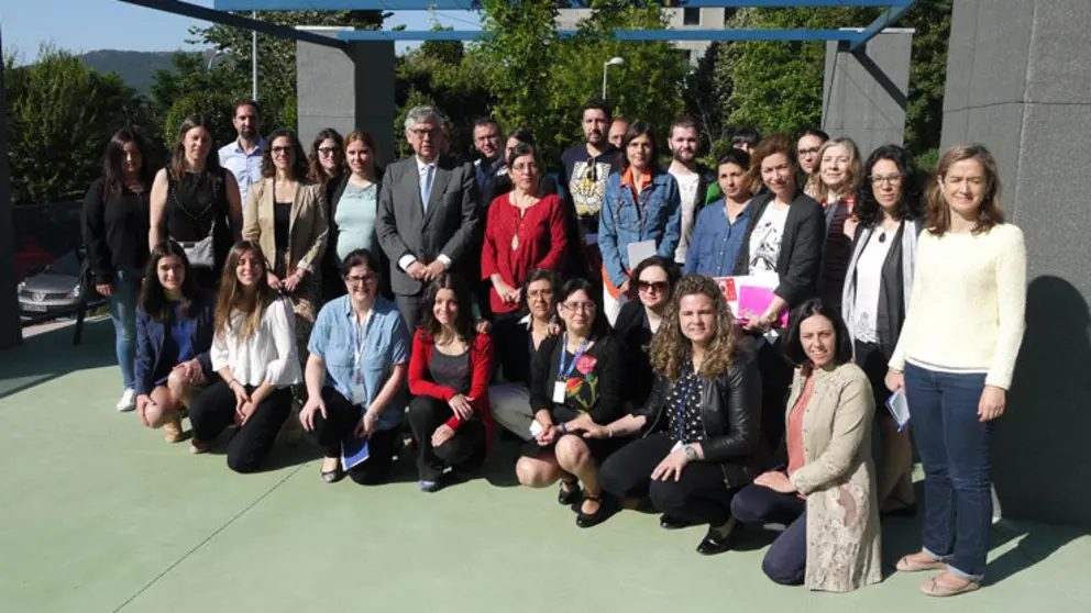 Asistentes al Bioalmorzo organizado por Bioga en ANFACO.