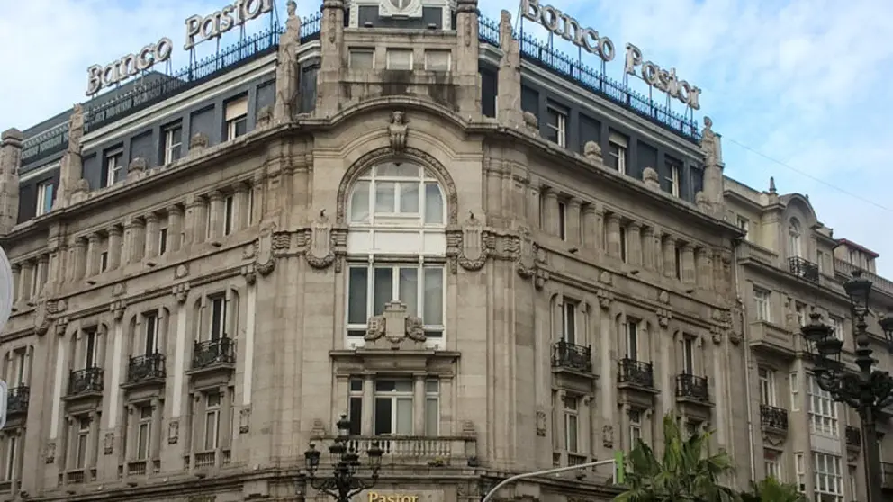 Oficina de Banco Pastor en Vigo.