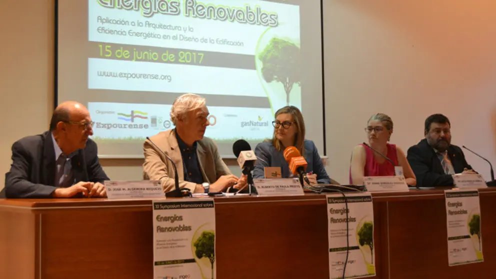 Presentaci&oacute;n del simposio sobre energ&iacute;as renovables, en Expourense.