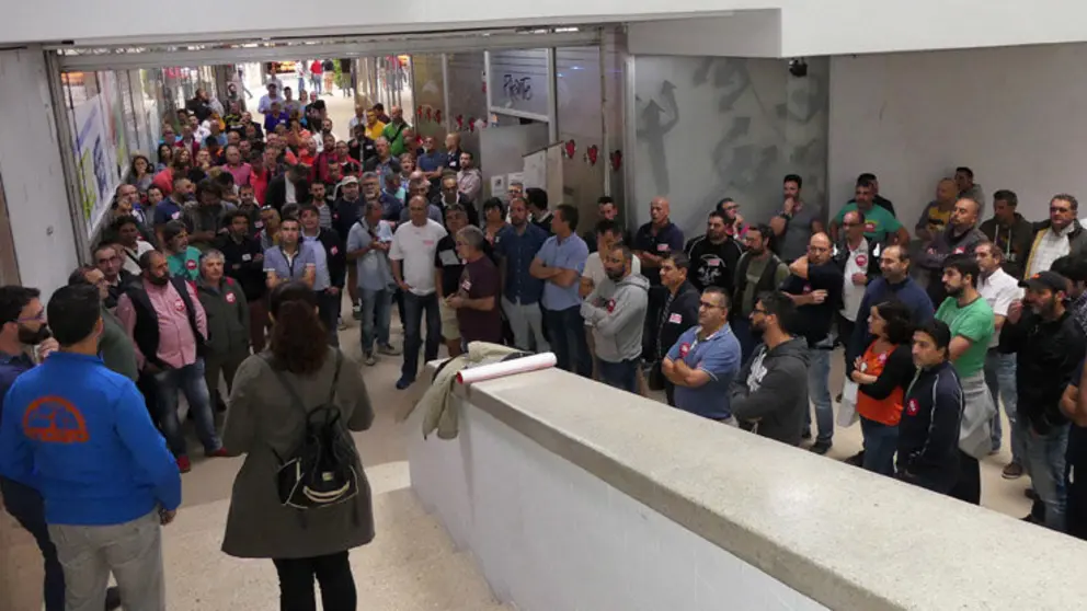 Protesta del pasado mi&eacute;rcoles en Vigo para reclamar un convenio digno para el sector del metal./CIG.