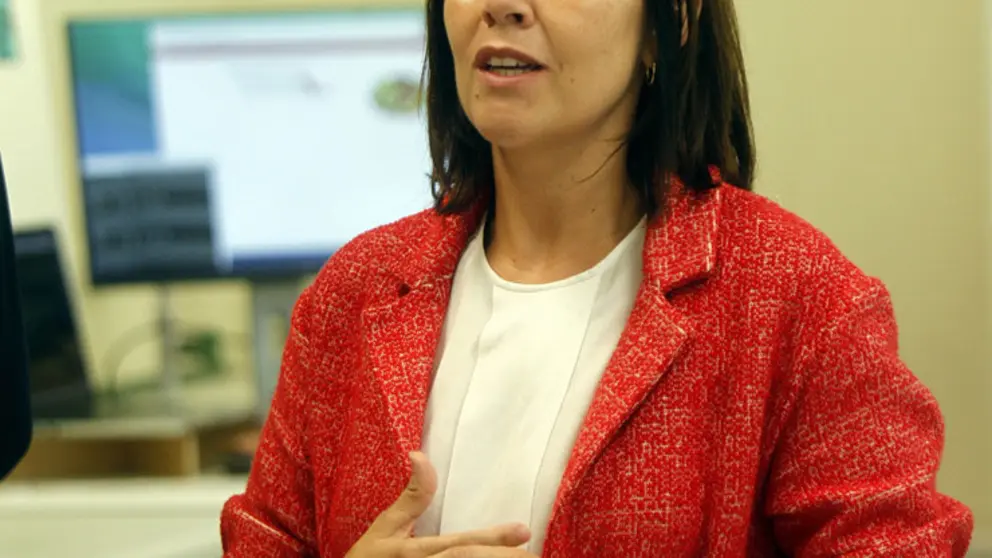 Patricia Argerey presentou a li&ntilde;a de axudas Innova Peme na s&uacute;a visita a Taste Lab./V.RODR&Iacute;GUEZ.
