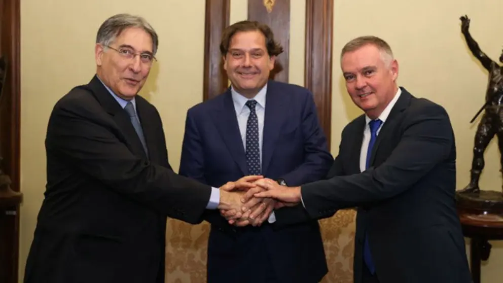 Fernando Pimentel, Ignacio Rivera y Sergio Acevedo.